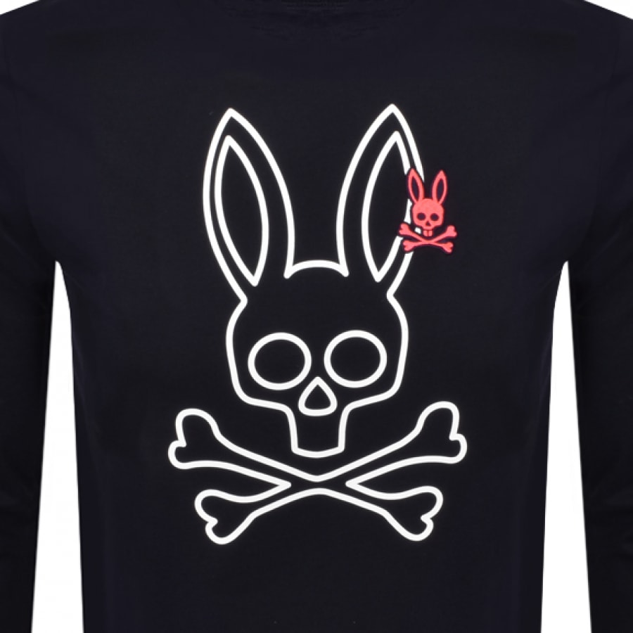 Alternative Image for ProductPsycho Bunny Parkhouse Long Sleeve T Shirt Navy3